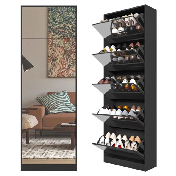 Shoes Cabinet with Mirror