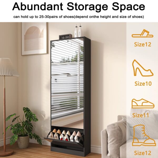 Shoes Cabinet with Mirror