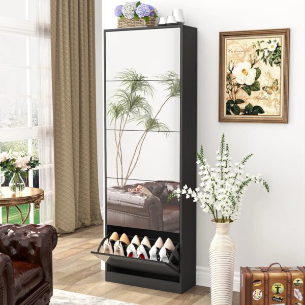 Shoes Cabinet with Mirror