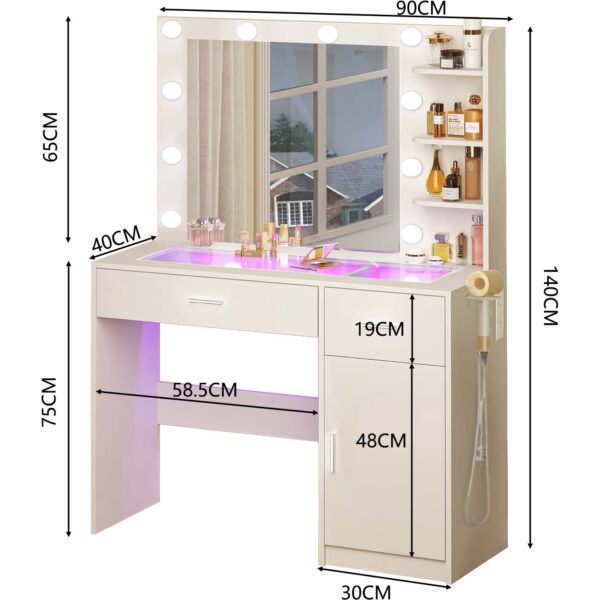 Wooden Makeup Vanity