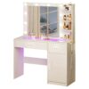 Wooden Makeup Vanity