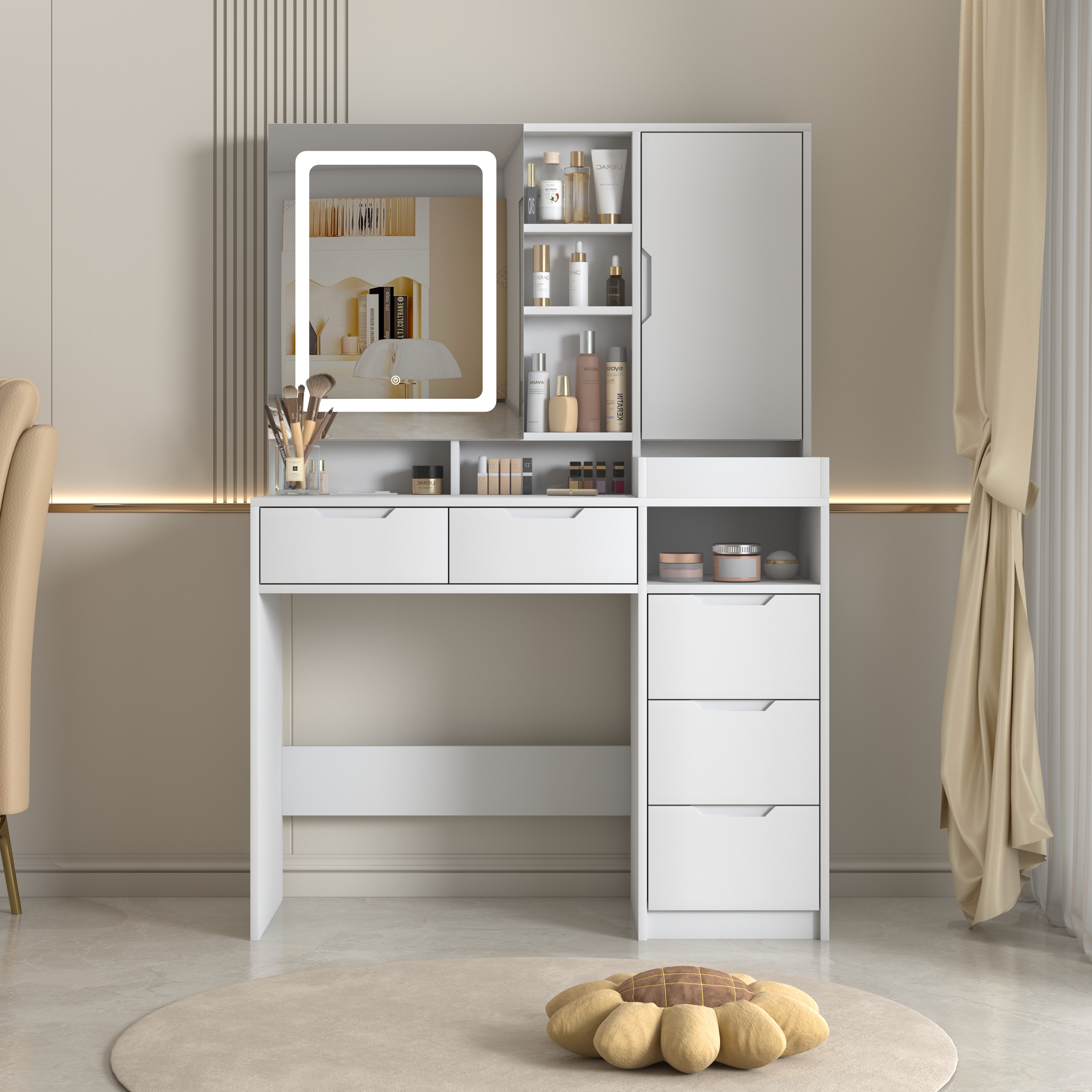 Dressing Table With Mirror