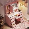 Pink dressing table