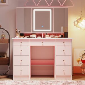 Pink dressing table