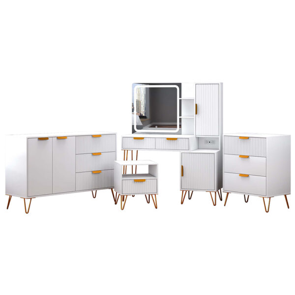 White bedroom set