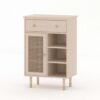 Hole-board woven shoe cabinet