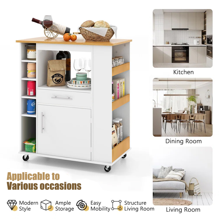 Mobile Kitchen Storage Cart - Image 3