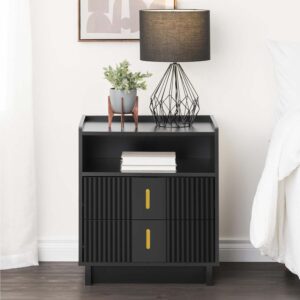 Bedside Table with 2 Drawers